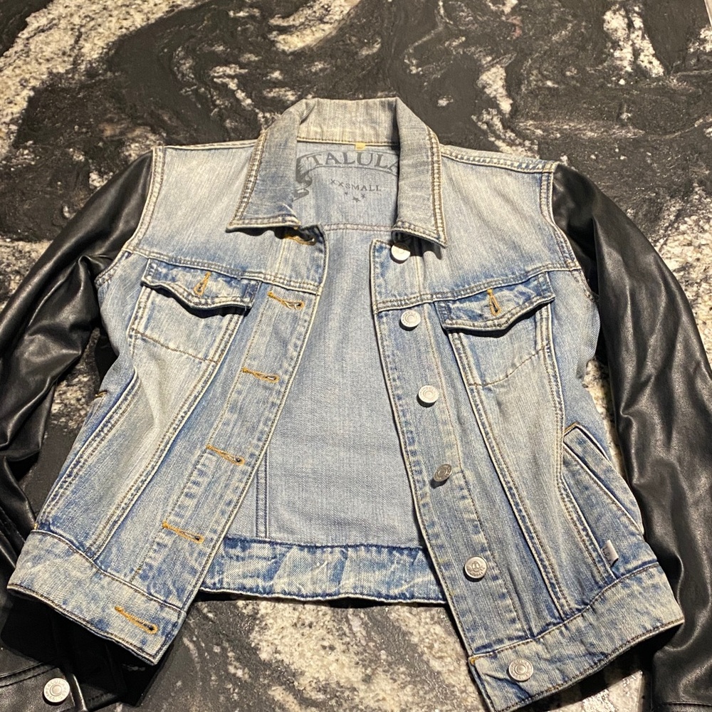 Talula Blue and Black Jean Jacket